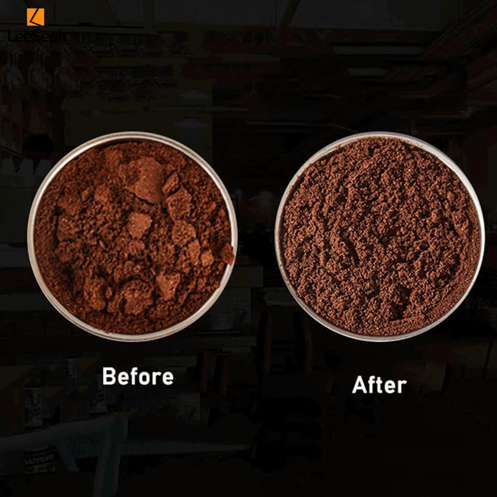 Leeseph Coffee Cloth Powder Needle, 51/53/58mm Hand Adjustable Depth Coffee Stirrer with Base, for Home, Kitchen, Bar, Cafe