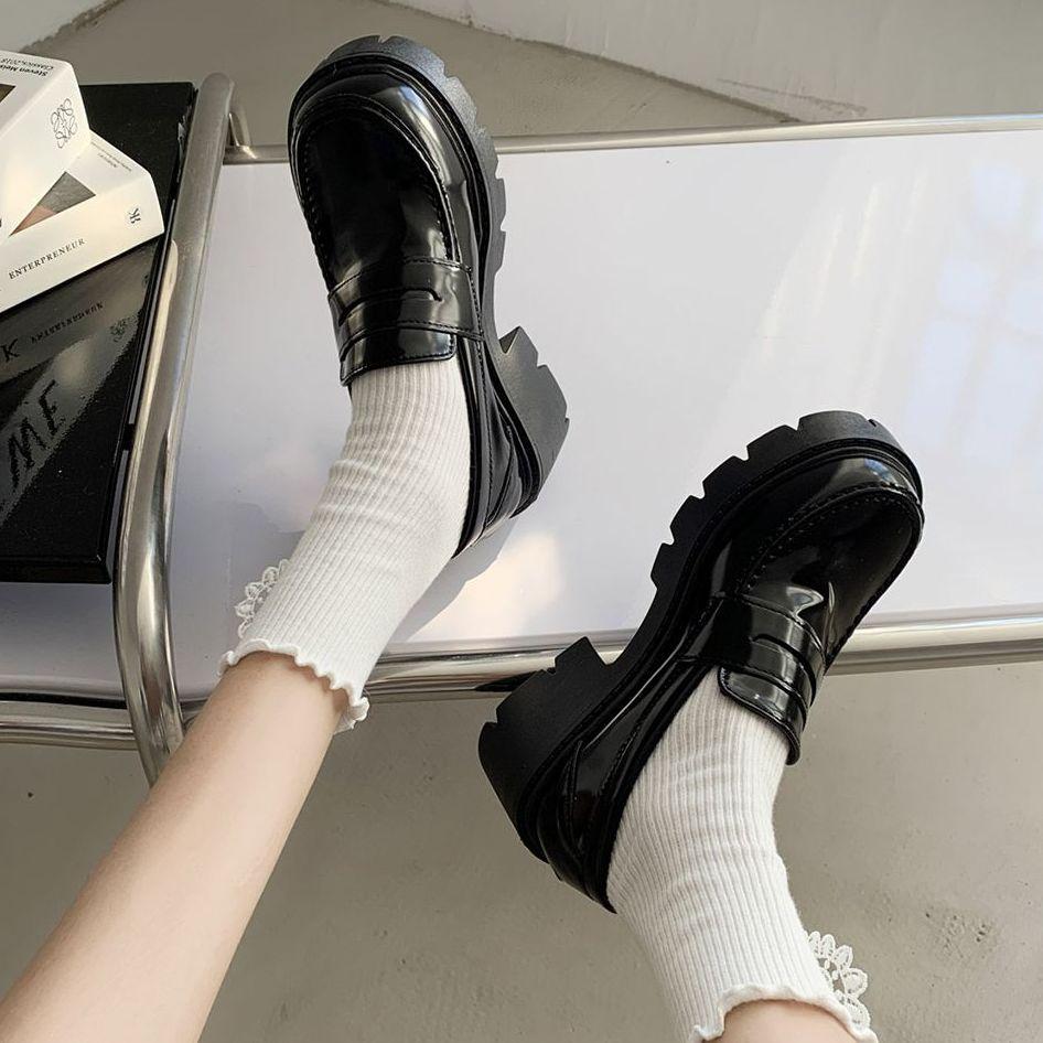 Модные туфли в стиле лолита в готическом стиле на платформе Туфли Мэри Джейн для девочек в японском стиле Школьная форма Jk Аксессуары Туфли в стиле лолита Туфли на платформе для колледжа