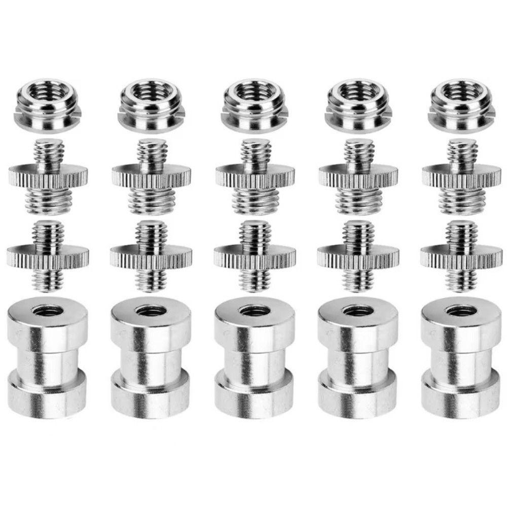 Male To Female Mount Screw Kit 1/4" to 3/8" Screw Convert Adapter Camera Screw Nut Set Monopod