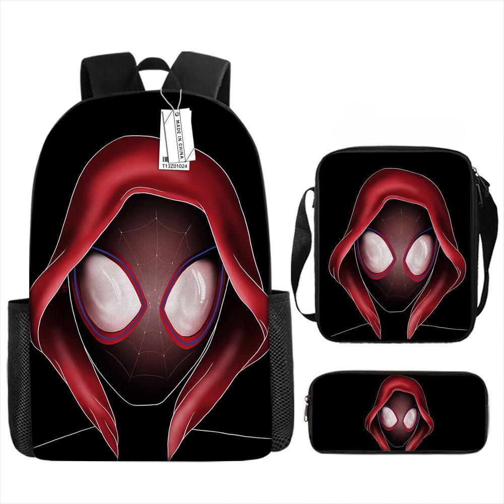 Cartoon Printed Backpack Schoolbag Shoulder Bag Pencil Bag