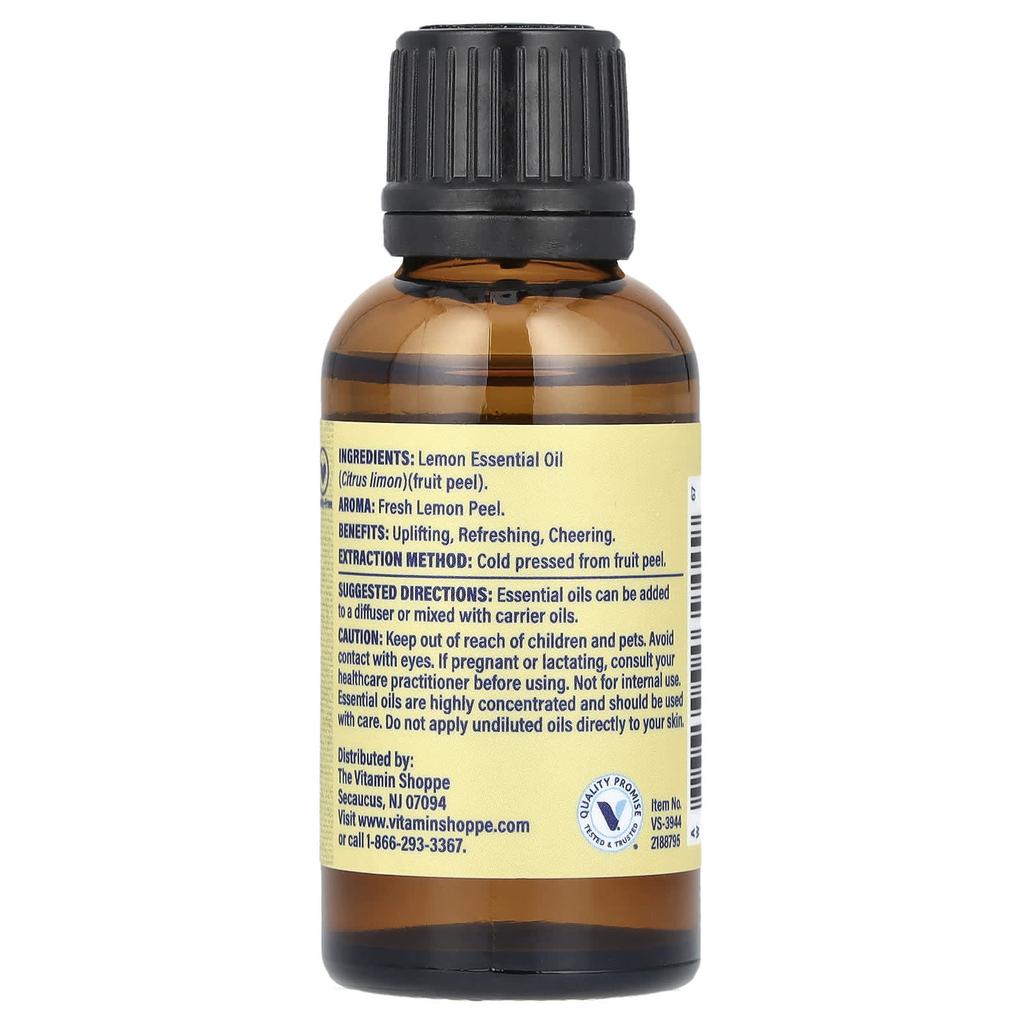 the Vitamin Shoppe 100% Pure Essential Oil, Lemon, 1 Fl Oz (30 Ml)