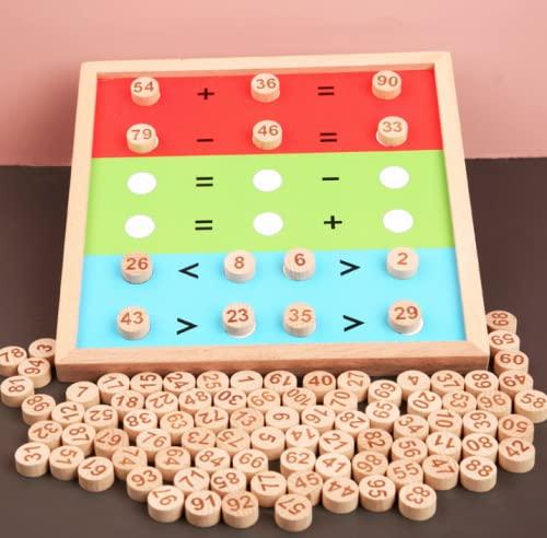Montessori Teaching Aids 100 Array Set, Number Toy, Educational Toy, Round