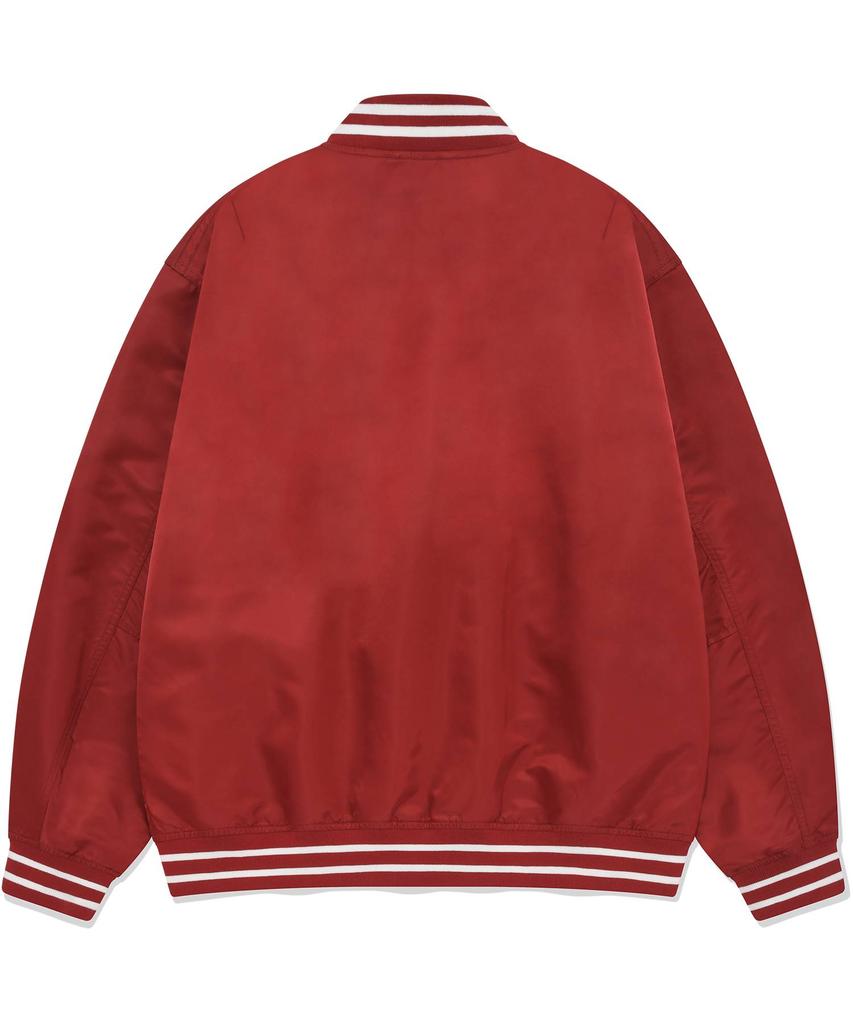 Covernat C Logo Varsity Jacket Deep Red