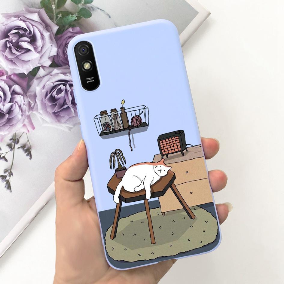 Для Xiaomi Redmi 9A Чехол Redmi 9AT Покрытие Модный Пейзаж Луна Мягкий Силикон Тонкий Funda Для Xiaomi Redmi 9i Redmi9i Спорт Coque