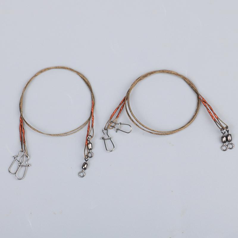 2 шт./компл. стальная проволока титановая проволока анти-клещевая леска со штифтом рыболовная передняя проволока