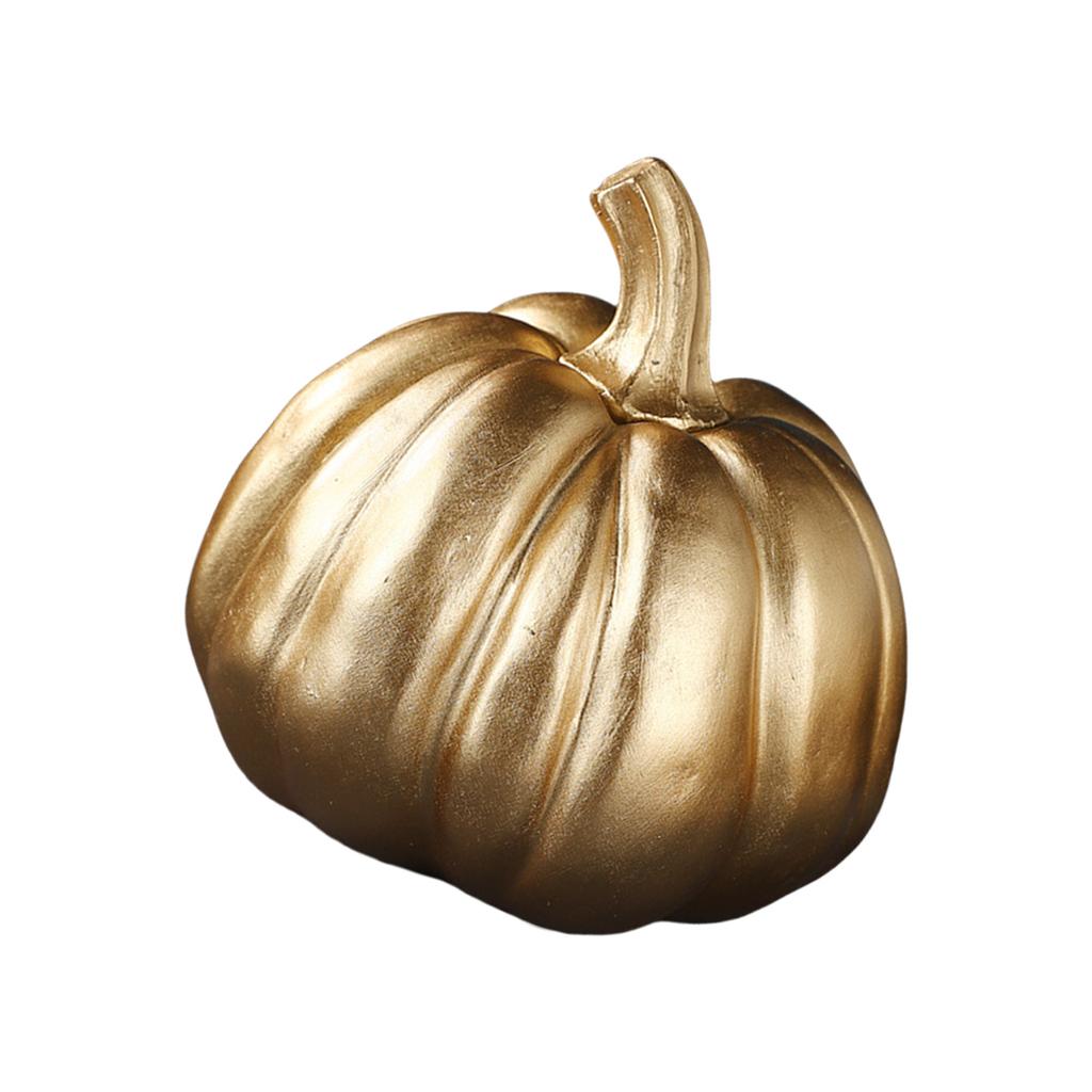 Pumpkin Autumn Decors Outdoor Gold Pumpkins Decorative Pumpkins Halloween Pumpkin Decors Artificial Pumpkins Fall Decors