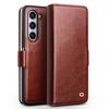 Qialino Premium Genuine Leather Phone Case For Samsung Galaxy Z Fold8 Fold7 Fold6 Fold 8 7 6 5 4 5G Card Slot Wallet Cover Cases