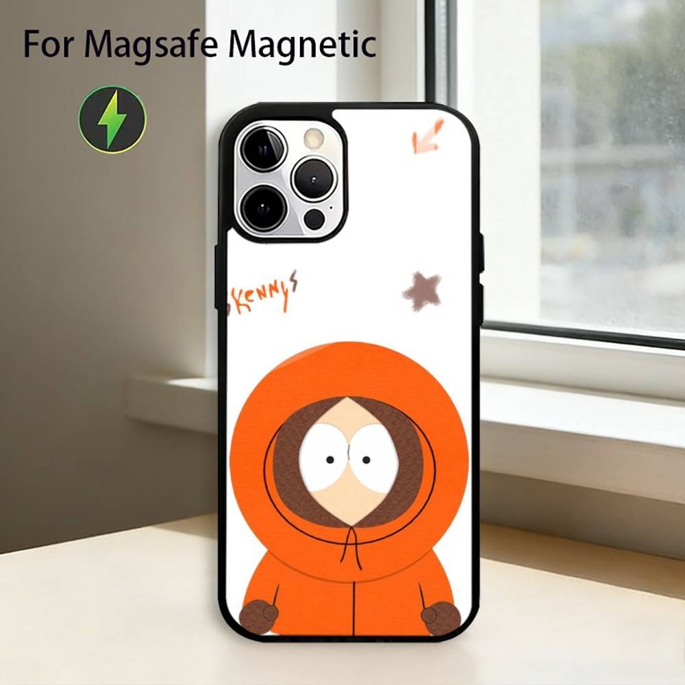 Чехол для телефона S-south P-park K-kenny Для iPhone17,16,15,14,13,12,11 Plus,Pro Магнитный Для Magsafe Беспроводной Зарядки
