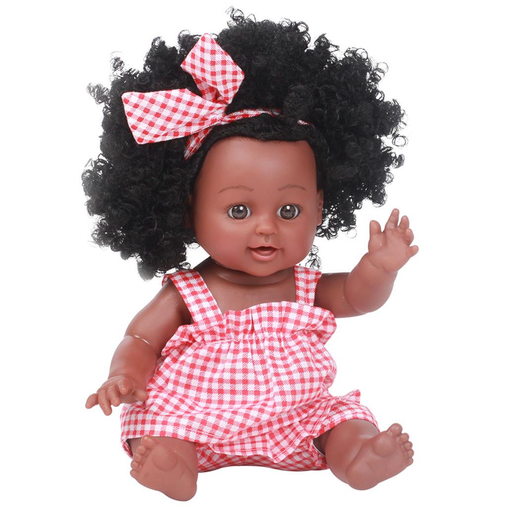 Black Girl Dolls Play Dolls Lifelike 35cm Baby Play Dolls