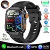 Новые Военные Уличные GPS Умные Часы Мужские Светодиодный Фонарик Компас Bluetooth Звонки 2,01-дюймовый Экран 5ATM Водонепроницаемые Спортивные Умные Часы