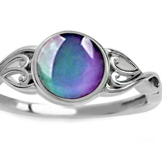 Ювелирное кольцо Геометрическое платье Ювелирный аксессуар Обесцвечивание Настроение Овальное кольцо на палец