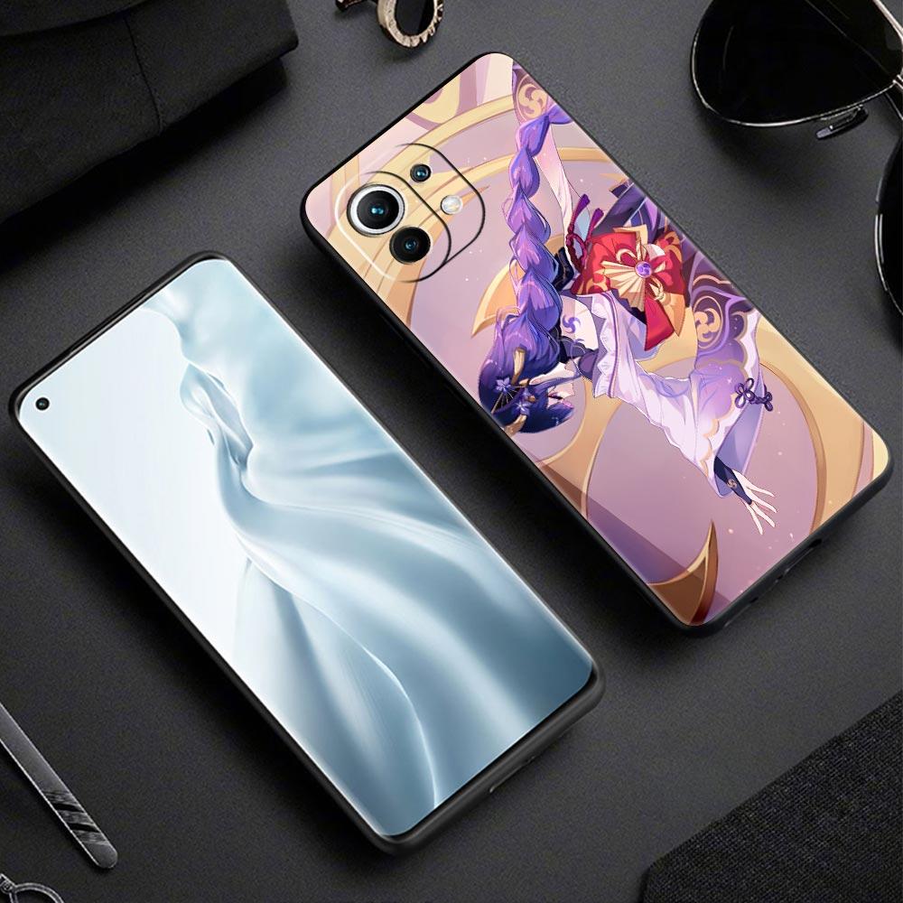 Для Xiaomi Mi 13 12T 12 Lite 11 10T 11X 11T Pro 9T чехол для телефона Genshin Impact Raiden shogun Poco X3 NFC X4 F3 F4 M3 M4 5G чехол