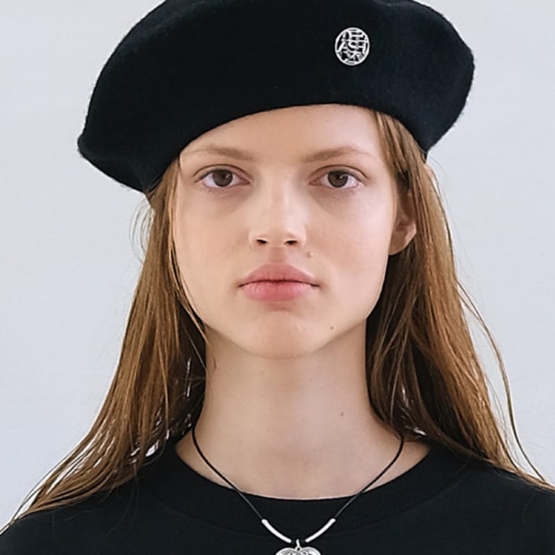 Шерстяной берет с логотипом ASHLYNN GLORIA II (5 ЦВЕТОВ)
