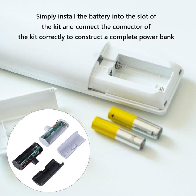 Компактный корпус PowerBank Type C 18650 для легкой замены аккумуляторов Корпус-кейс для перезаряжаемой батареи