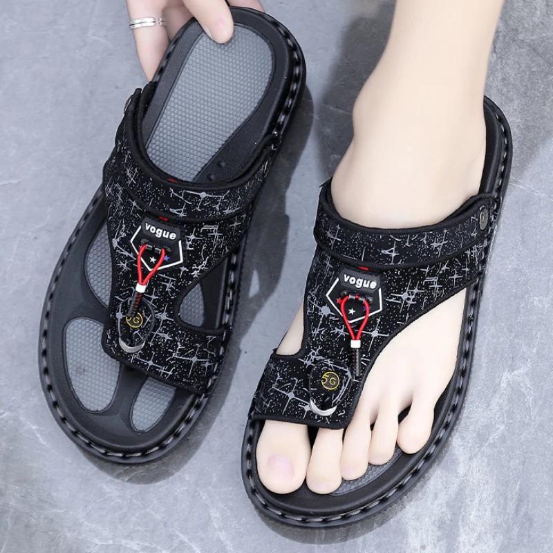 Male Slipper Shiatsu Flip Flops Platform Casual Men's Shoe Cheap Shoes Liquidation Adult 2024 Style Fun Fashion Slides Original