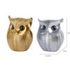 Modern Classy Lucky Owl Combo Resin Art Figure Showpiece (Pack of 2, Golden and Silver)