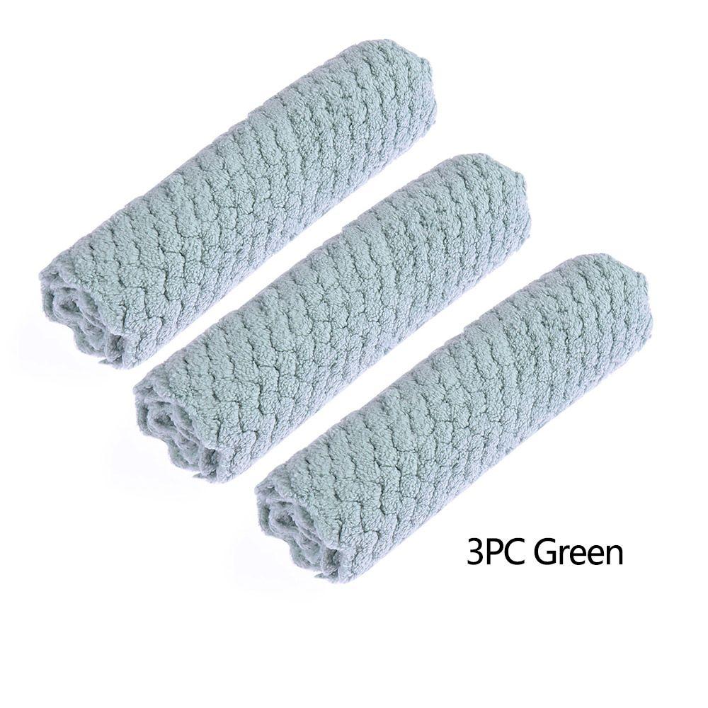 Living Absorbent Scouring Pad Kitchen Supplies Washing Towel Cleaning Cloth Dishcloth Cleaning Rags