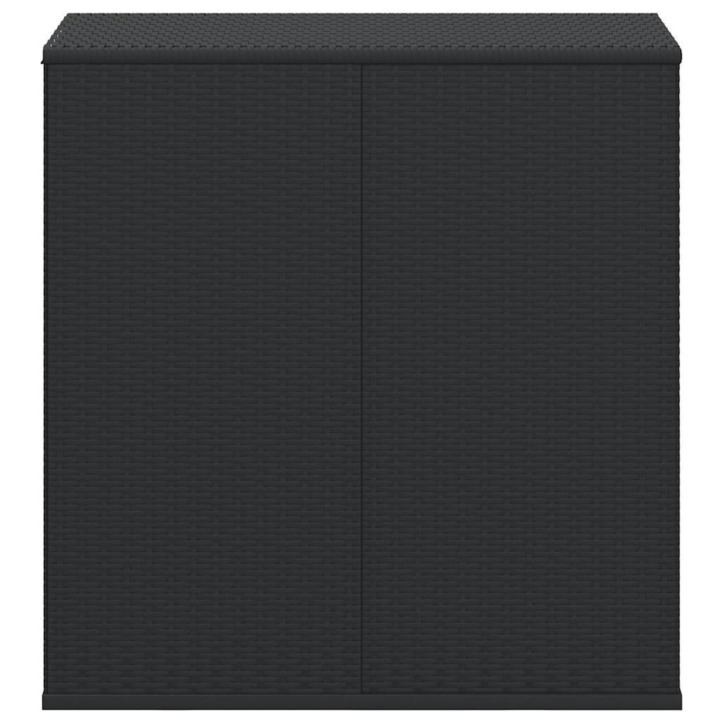 Vidaxl Skrzynia Na Poduszki Ogrodowe Rattan Pe 100X49X103,5 Cm, Czarna