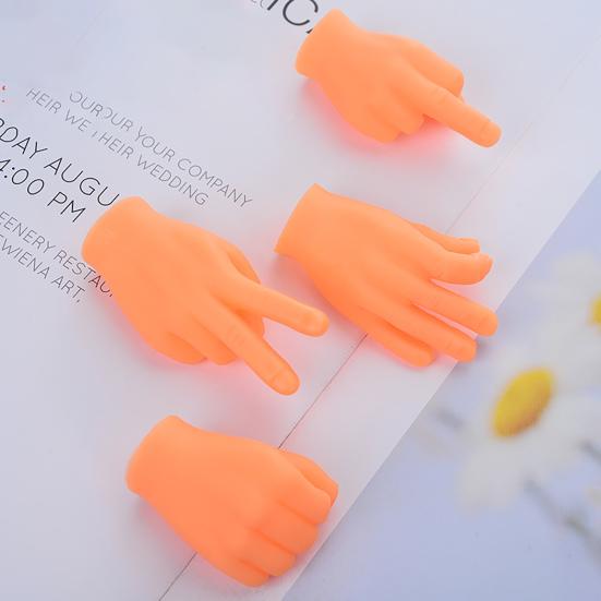 Yousheng 4/6 Pack Finger Puppets Сгибаемые милые мини-руки-марионетки Реалистичный внешний вид Устойчивые к разрывам Безопасные забавные жесты Маленькие ручки-игрушки для домашних животных