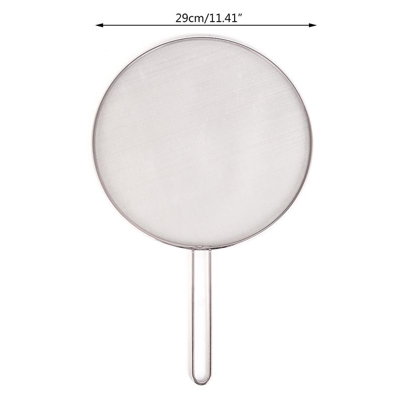 1X крышка из нержавеющей стали, маслозащитная сковорода, экран, защита от разливов