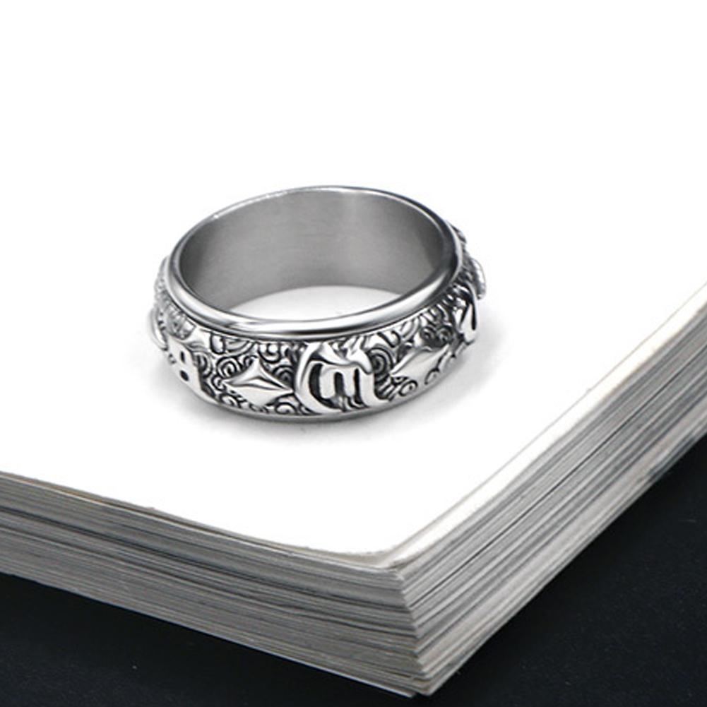 Кольца BLULANS, широкие мужские вращающиеся кольца в буддизме, дизайн, очаровательные украшения, подарок