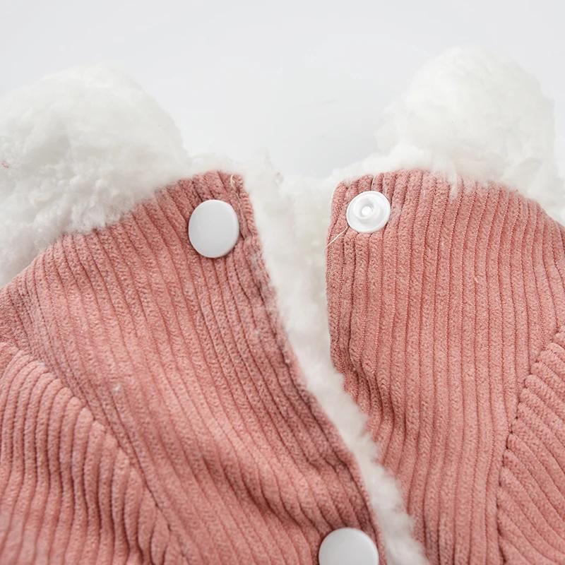 Осень Зима Одежда для домашних собак для маленьких средних собак Теплая куртка-пальто Утолщенное флисовое пальто Чихуахуа Йорки Одежда Одежда для питомцев