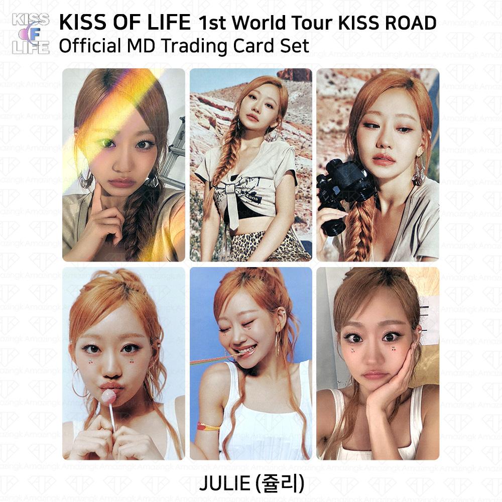 Kiss Of Life KIOF 1st World Tour KISS ROAD Официальная коллекционная карточка MD Фотокарточка