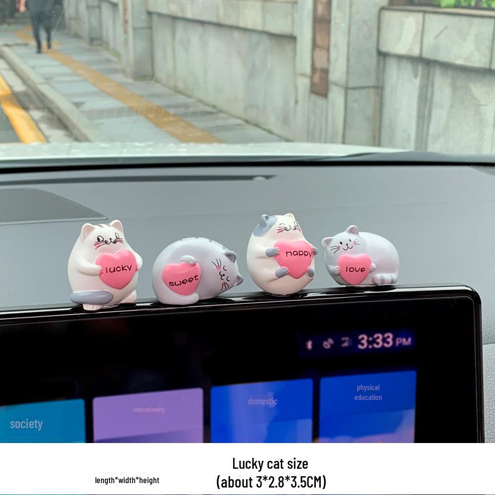 Мультяшные кактусы и животные украшения для автомобильных зеркал и приборной панели