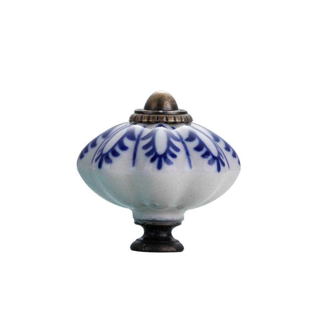 Керамика и сплавы Винтажная дверная ручка Разноцветная мебельная ручка-тыква для гардероба