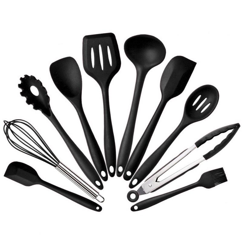 All-in-One Silicone Kitchenware Set: 10-Piece Non-Stick Cooking Tools