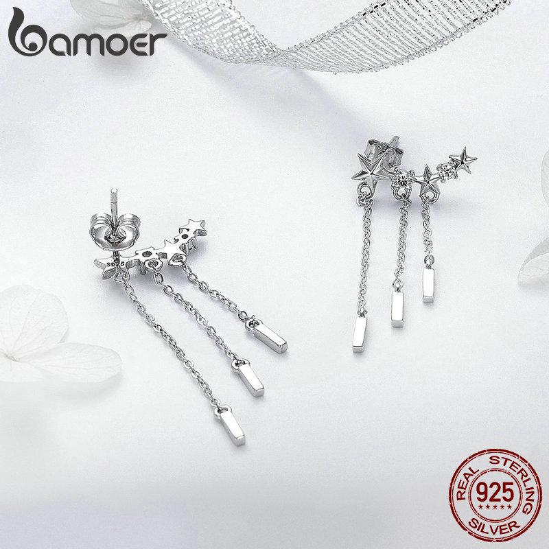 Женские сережки BAMOER из стерлингового серебра 925 пробы