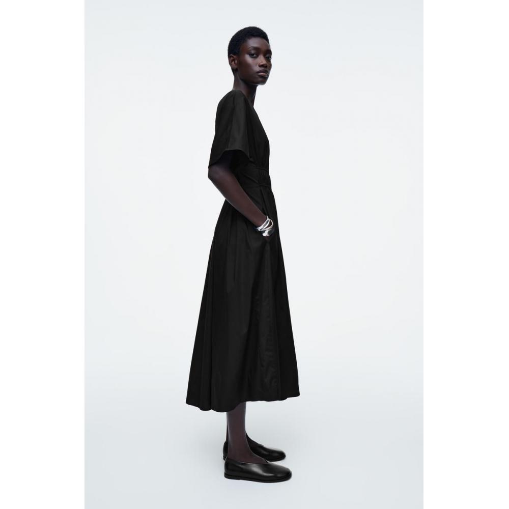 COS Платье миди с открытой спиной Japan Gather