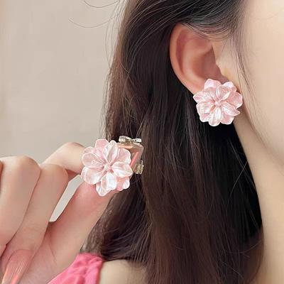 Модные Серьги-подвески с Цветами для Женщин Разноцветная Эмаль Цветочные Необычные Серьги Богемские Романтичные Ушные Украшения brincos