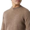 New shoulder sleeve cashmere sweater men's semi-turtleneck thickened sweater solid color knitted wool base