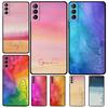 Personalised Watercolour Name Heart Funda For Samsung Galaxy S22 Ultra S23 FE S9 S10 Note 10 Plus Note 20 Ultra S20 S21 FE Case