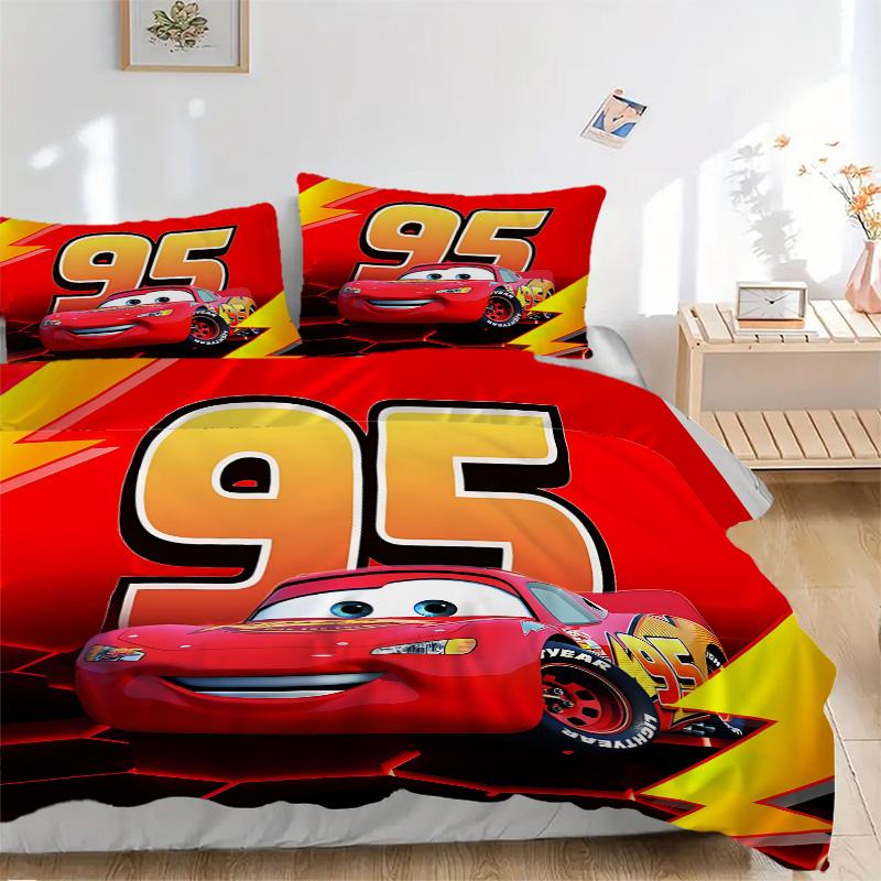 Mcqueen'S Print 3Pcs Bedding Setduvet Cover With 2 Bedropillowcase Home Birthday Gift