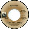 7-дюймовая пластинка SAMANTHA SANG - Emotion PSR45178 Private Stock 1977 США Соул/Фанк Б/У