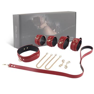 XinXbabe Товары SM Набор для ограничения SM Наручники Кандалы для ног Ограничения Товары для ограничения класса люкс Ограничения Товары для взрослых Игрушки для взрослых