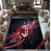 Фланелевый ковер с принтом AC Milan, нескользящий, мягкий, из полиэстера, для пола, декоративный коврик для спальни, гостиной, дивана, игровой комнаты, домашний декор