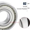 10PCS 6902-2RS Bearing ABEC-1 15x28x7 mm Metric Thin Section 6902 2RS Ball Bearings 6902RS 61902 RS