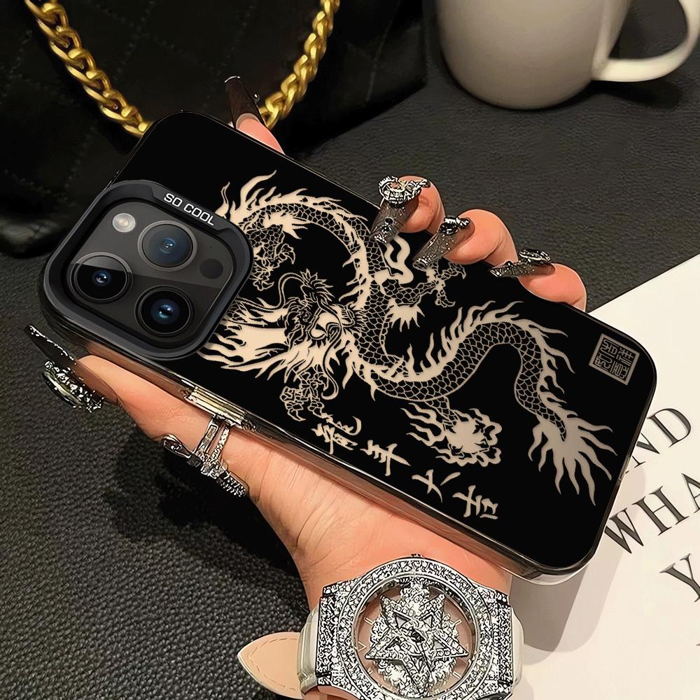 Креативный Крутой Чехол с Драконом для iPhone 17 Pro Max 15 11 13 Air 12 Pro 14 Plus 16 17e Чехол для Телефона