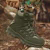 Men Adventure Outdoor Khaki Combat Boots Plus Size Jungle Cross-country Hiking Shoes Green Desert Boots