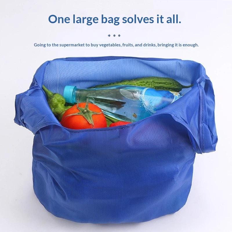 Reusable Foldable Shopping Bags Washable Lightweight Large Capacity Grocery Bags for Home Shopping Travel Camping Use