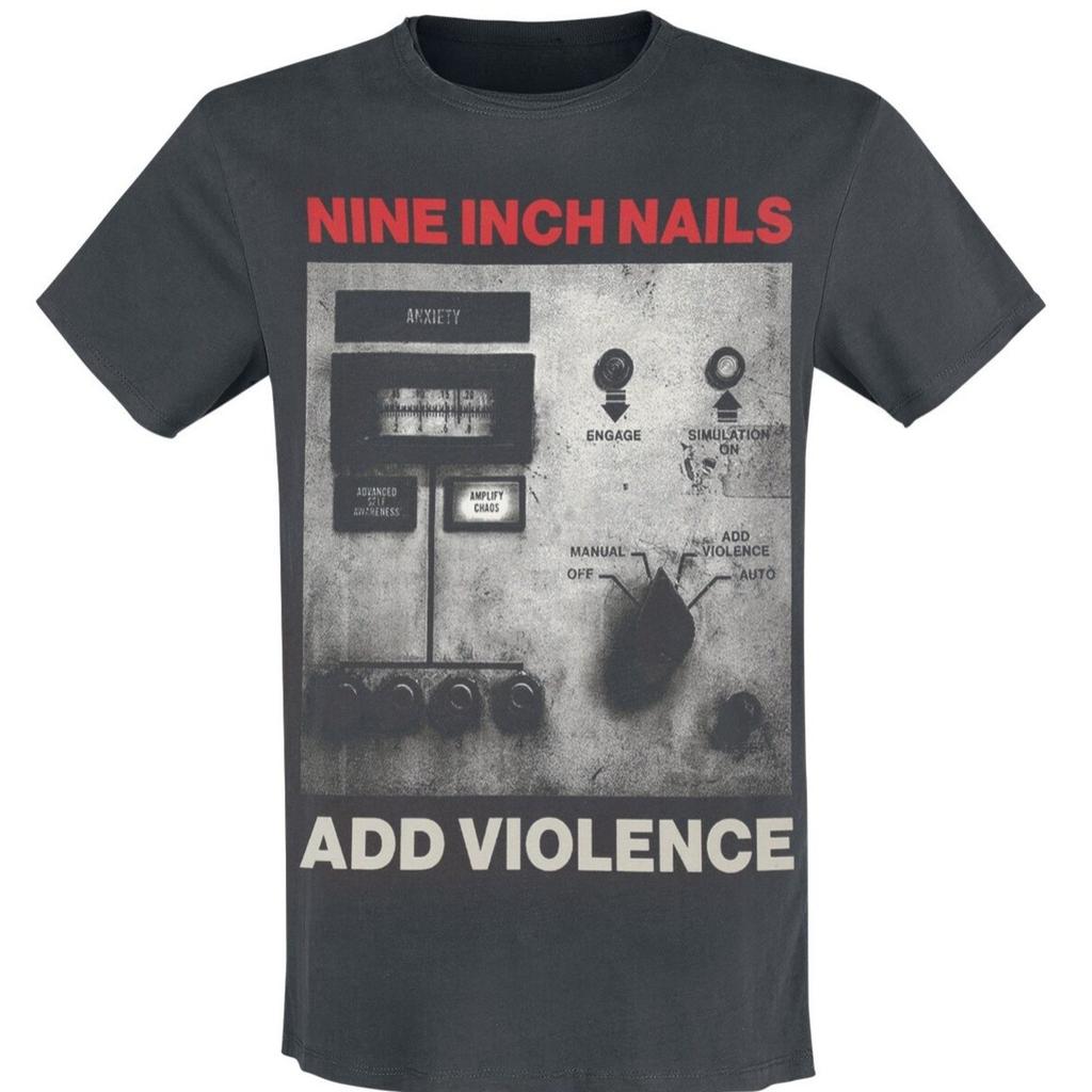 New Nine Inch Nails Graphic Cotton Band Tshirt Unisex Summer Short Sleeve Fashion Brand Tee Luxury Casual Vintage Tees