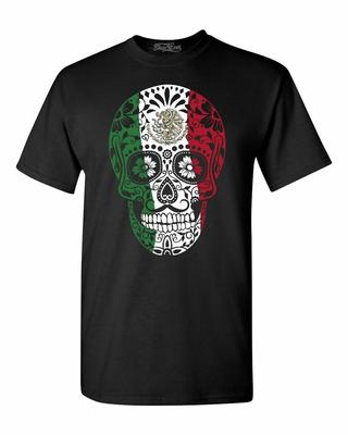Мексиканская футболка с черепом Дня мёртвых Día de Muertos