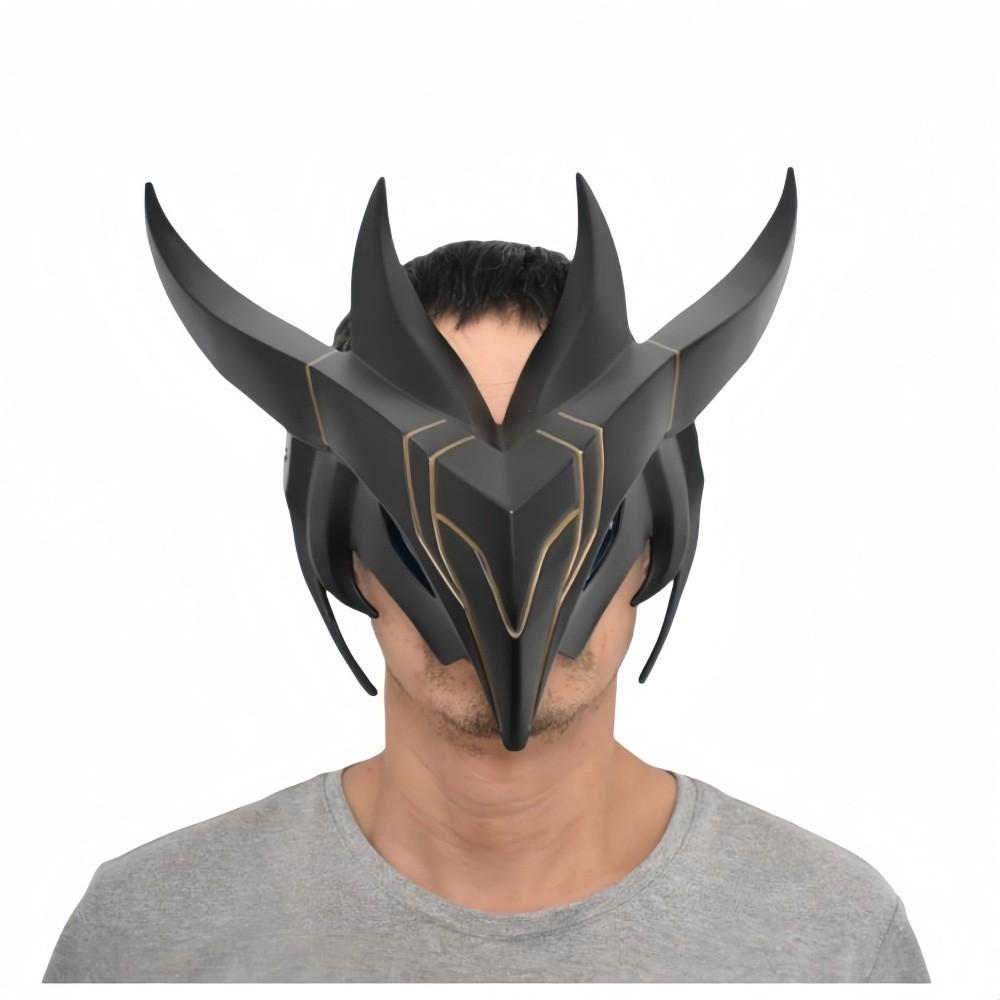 Маска Йоне из League of Legends с мечом духа, подсвеченным светом, для косплея и Хэллоуина