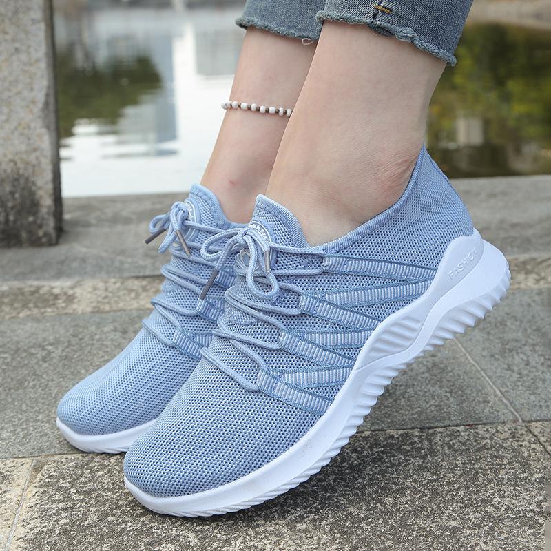 Женские дышащие слипоны на плоской подошве с мягкой подошвой - Легкие кроссовки для любого сезона, подходящие для ходьбы, ежедневной поездки на работу, удобная повседневная обувь