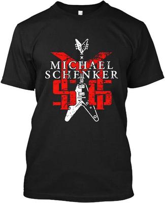 Michael Schenker Group Английский Логотип Хэви-метал Группа Футболка S-4XL PP153 Унисекс Футболка