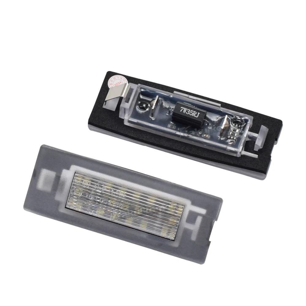 2pcs Canbus For FIAT Panda MK3 MK4 Typ 169 312 319 2003-2012 LED License Number Plate Light Lamp White 12v OEM#:71734797