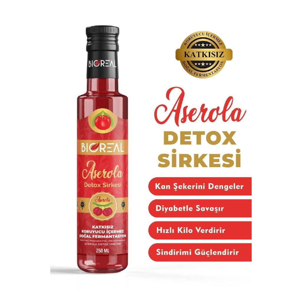 Acerola Detox Vinegar, натуральный метод облегчения отеков, детокс-уксус 250 мл
